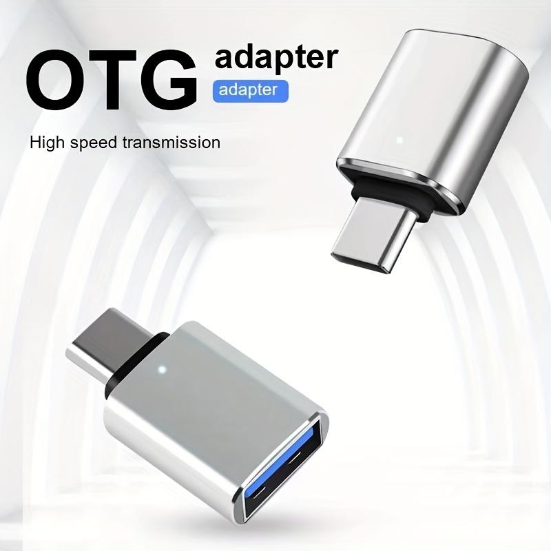NNBILI 1-5pcs USB 3.0 To Type C Adapter LED OTG To USB C Male To USB A Female Connector For HUAWEI Samsung Xiaomi POCO Adapters 3