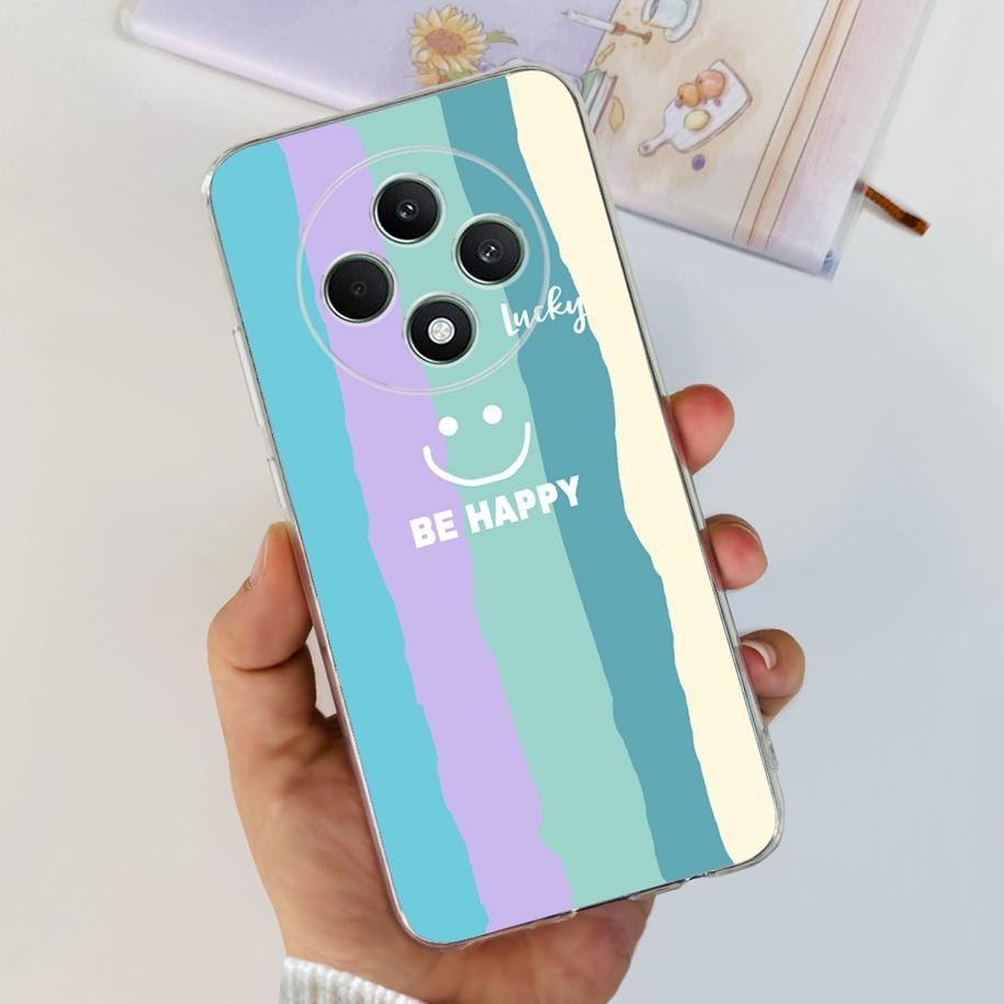 For Oppo Reno12 F Case CPH2637 Shockproof Cover Cute Cat Cartoon Soft Slim Clear Phone Cases For OPPO Reno 12F 4G CPH2687 Fundas