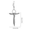 Punk Eardrop Bat Swords Pendant Earrings Gothic Bat Earrings Halloween Gift