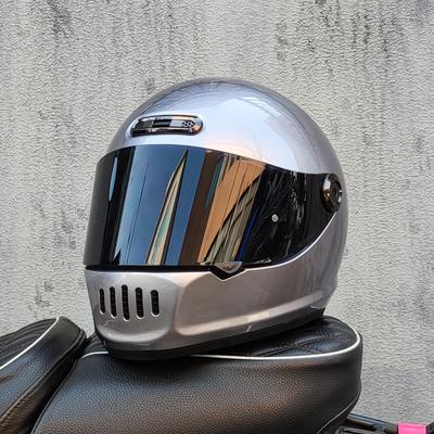 Four Season Universal Cruise Motorcycle Helmet, Men's and Women's Personalized Motorcycle Retro Full Helmet