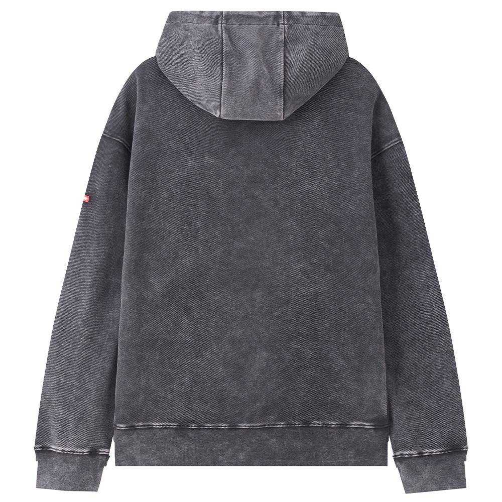 Sprayground Shark Logo Distressed Fashion Casual Pullover Hoodie Men hoodies Dark-Gray W1013309