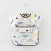 Blouse imperméable en coton à manches longues avec poche pour enfants