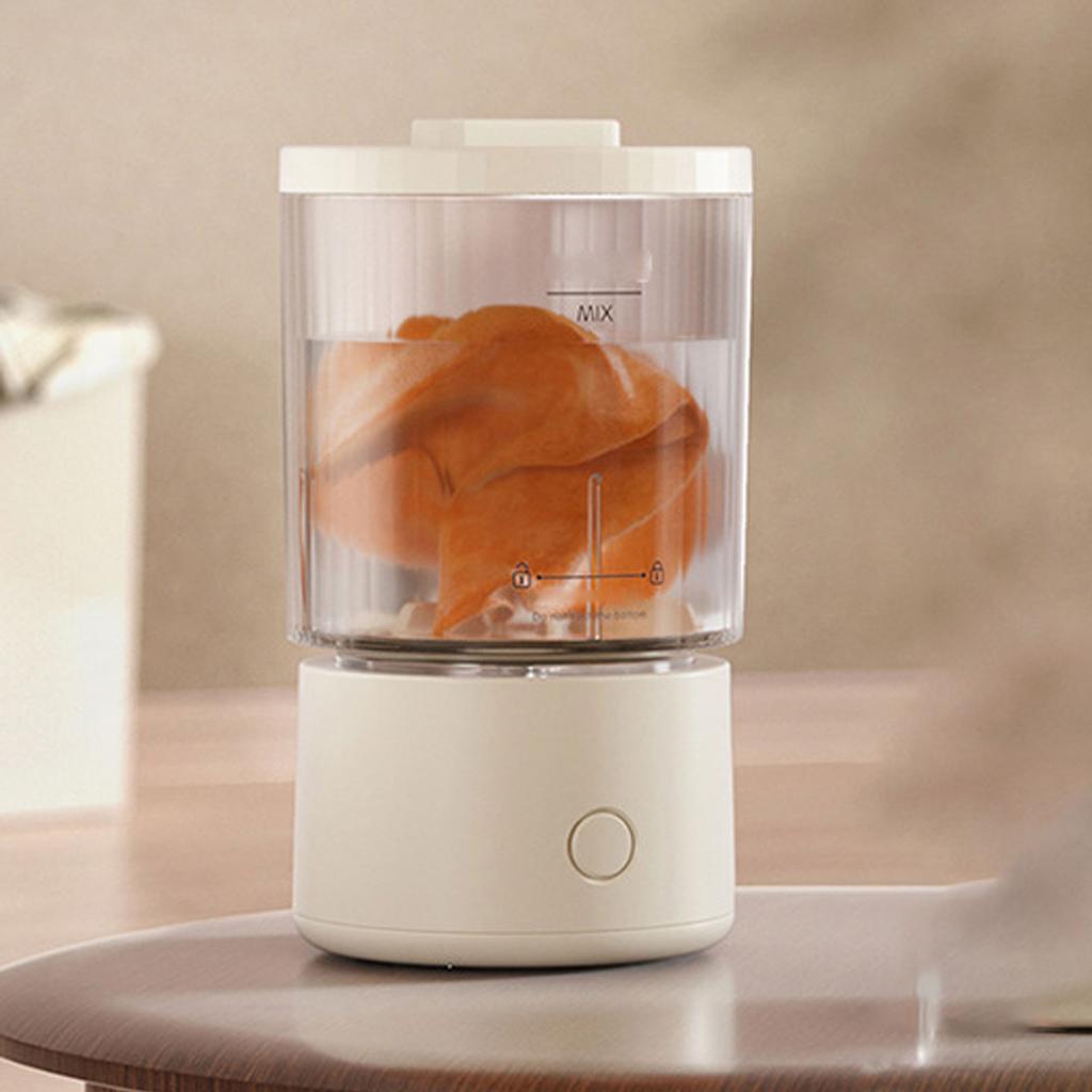 Underwear Washing Machine 1600ml Quiet Rechargeable Portable Washing Machine Laundry Washer for Travel Apartment Dorm