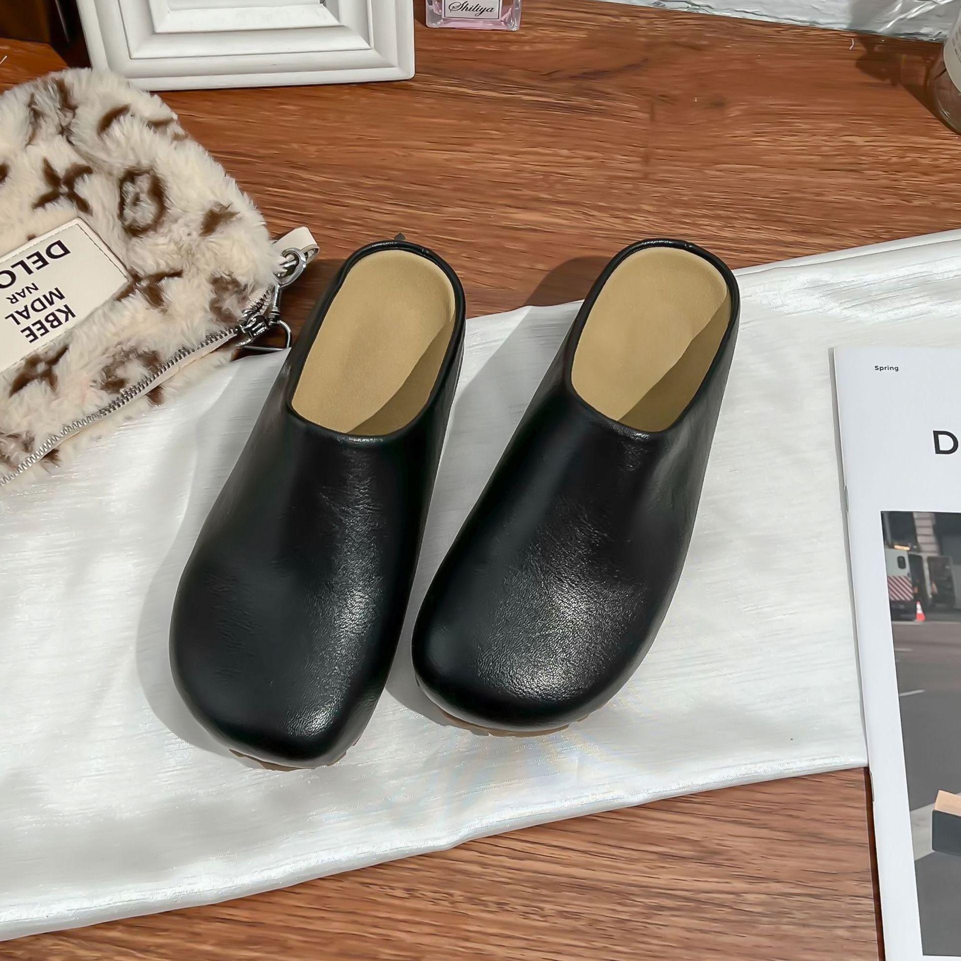 

2025 Корейская версия тапочек Boken для женщин, толстоподошвенные с внутренней высотой, с закрытым носком, крутые тапочки для женщин, для повседневного стиля, темпераментные женщины 39