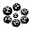 FA67pcs Front Hood Emblem Car 50th Anniversary Logo 82mm+Rear Badge 74mm+Wheel Hub Cap 68mm Decoration Cover Styling for BMW