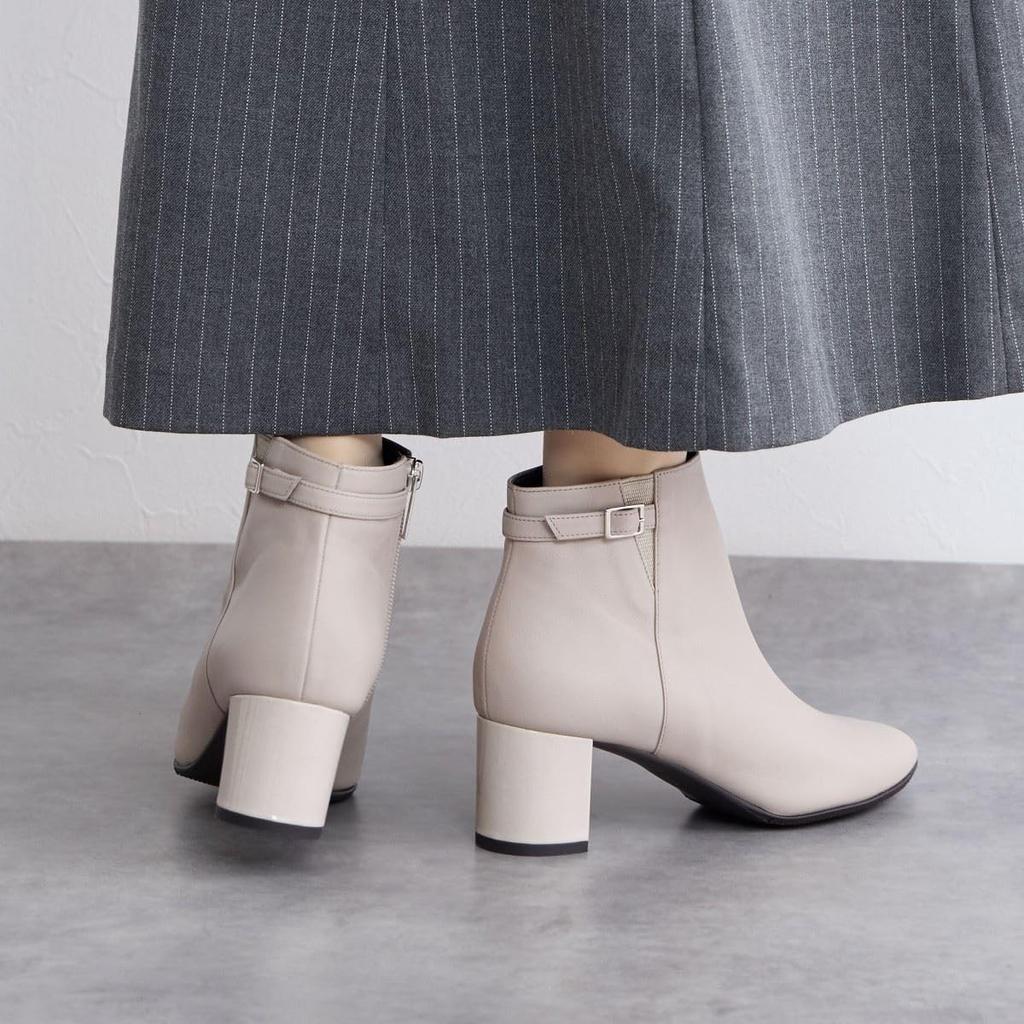 Himiko Heel Belt Design Ivory 240 5.5cm Boots/643402