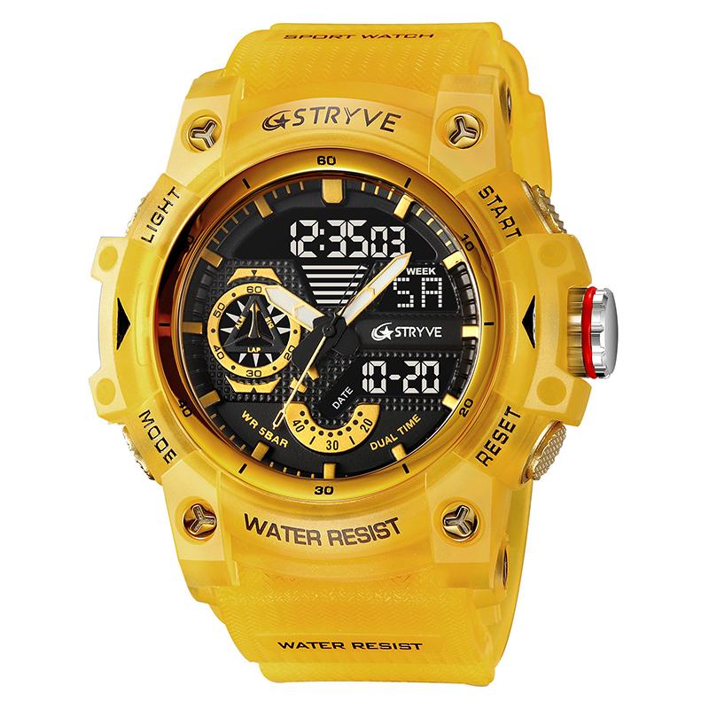 Men's Watch Fashion Trend Outdoor Multi Functional Sports Watch Waterproof Night Light Calendar Student Electronic Watch