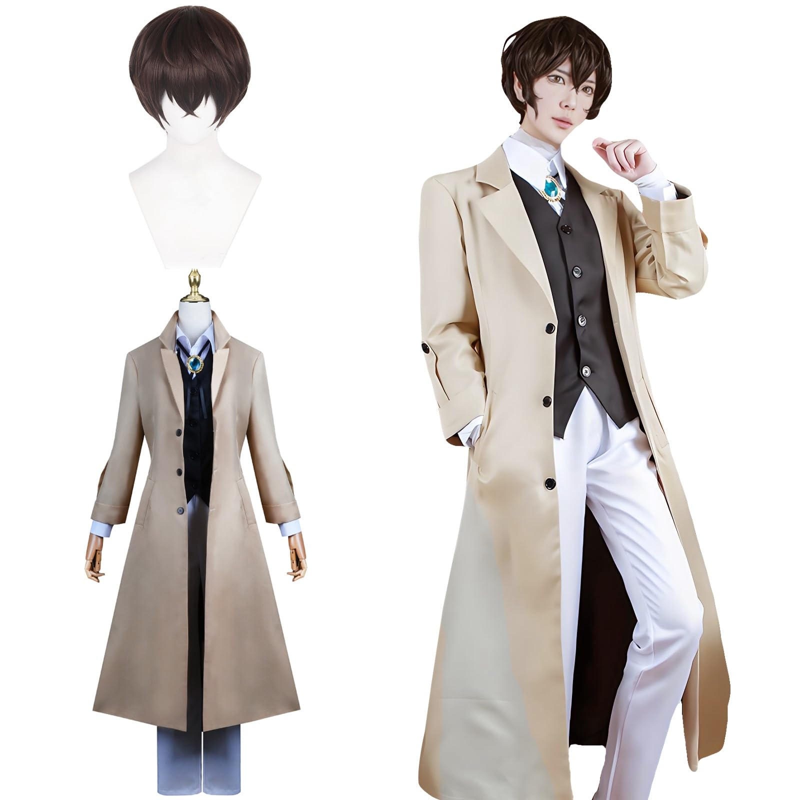 

Косплей Осаму Дазая с Busted Detective Agency Косплей Bungo Stray Dogs Взрослое культурное мероприятие Сцена Дазая Косплей Осаму Дазая с [Камидзу Рёхин]