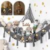 Huge Plush Hammock - Cute Stuffed Animal Storage Net, Nursery & Bedroom Wall Decor