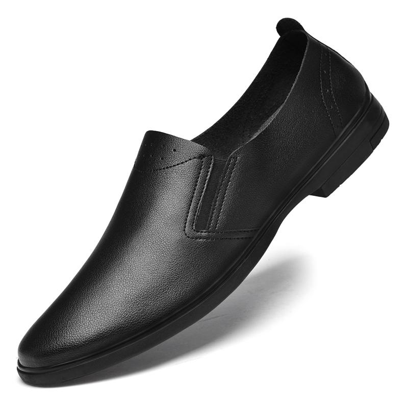 Mocassins Classiques en Cuir de Vachette de Haute Qualité Chaussures Décontractées Fait Main Élégant Mocassins pour Homme Chaussures de Marche Respirantes