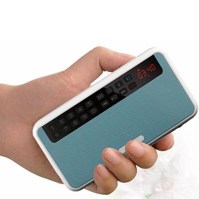Tragbare 6W Stereo Bluetooth-kompatible Lautsprecher FM Radio Lautsprecher TF-Karte USB Musik-Player