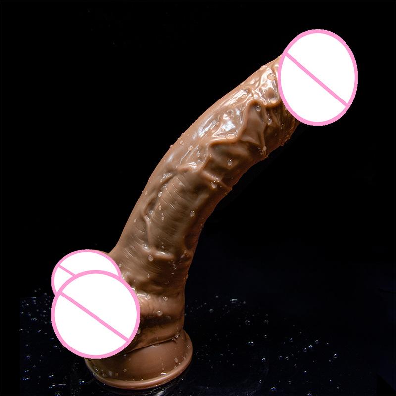 Mushroom Head Dildo Curved Upward Pvc Dildo Thick Dildo Male Female Masturbation Adult Sex Toys