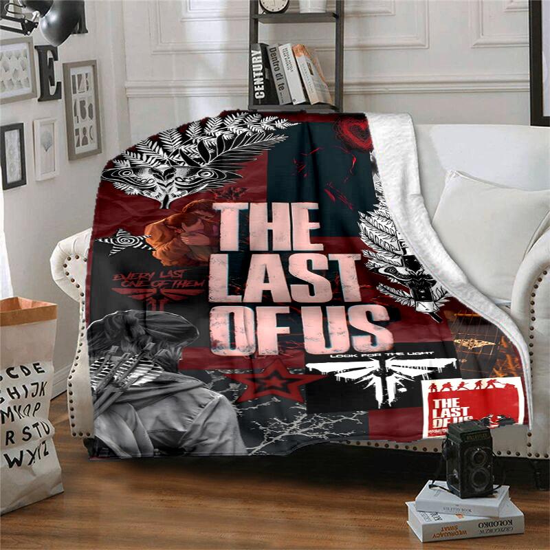 The Lost Of Us Flannel Blanket Soft Warm All-Season Throw, Design for Camping, Car Travel, Hiking Sofa, Bed, Office Perfect Gift for Parties