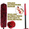 Flexible Car Wheel Cleaning Brush - Bendable, Soft Fleece Material, Ideal for Easy Rim, Tire, Exhaust Pipe, and Engine Bay Reach, Wheel Cleaning Brush