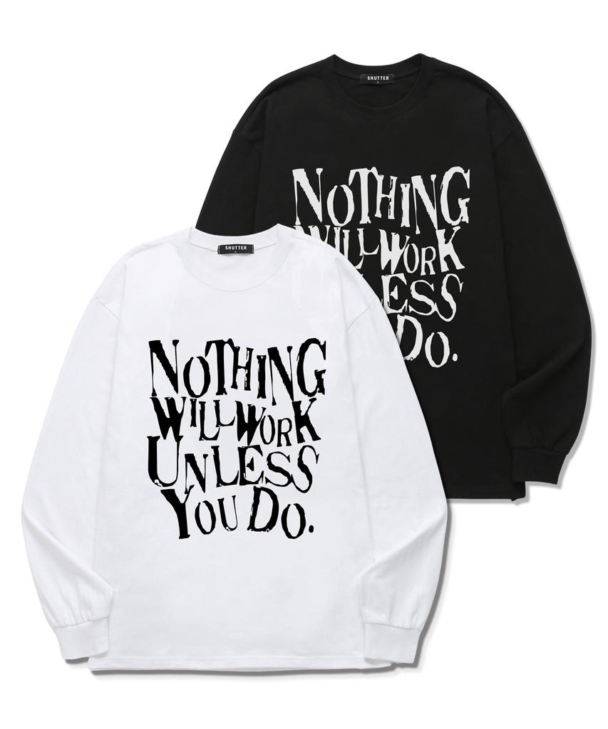 SHIRTER Nothing Graphics Long Sleeve Long Sleeve (Sls032) Black