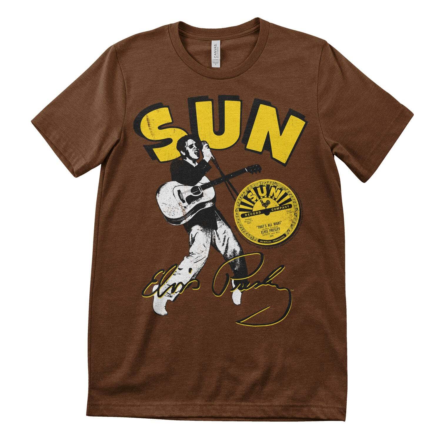 Officially Licensed Elvis Presley Sun Records Mens T-Shirt M