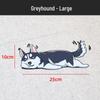 Reflective Husky Cartoon Dog Car & Motorcycle Scratch Cover Sticker