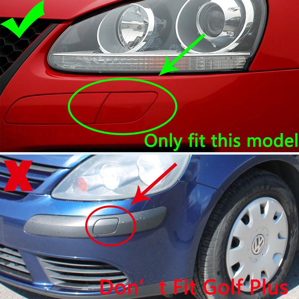 For Volkswagen VW Golf V MK5 GTI 2003-2009 Front Bumper Headlight Head Lamp Washer Nozzle Cover Cap