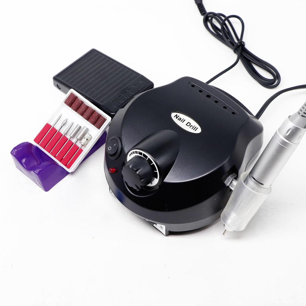 High-Speed Quiet Nail Drill & Polish Remover, 35,000 RPM with Stepless Speed & High Concentricity