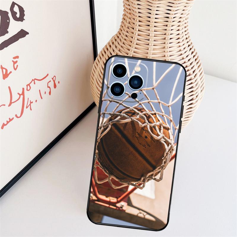 Basketball Handyhülle Für iPhone 17 Pro Max 16 15 11 12 13 14 Pro Max mini 15 16 Plus 16e 17 Air Cover
