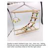 Beaded Bell Swing Double Climbing Ladder Stand Parrot Birds Toy Hanging Decor