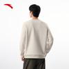 ANTA Men's Fleece-Lined Round Neck Sweatshirt