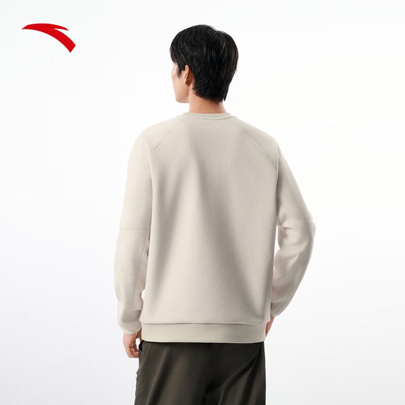 ANTA Men's Fleece-Lined Round Neck Sweatshirt