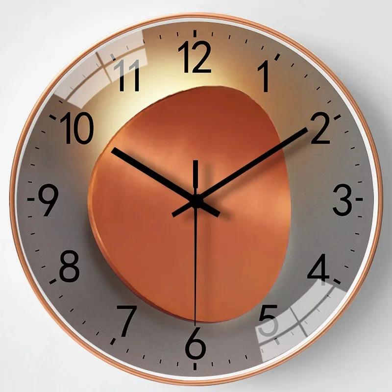 8 Inch Wall Clock Large Vintage Round Decoration Home Bedroom Retro Time Kitchen Nordic Wall Clock Non-Ticking  Clock