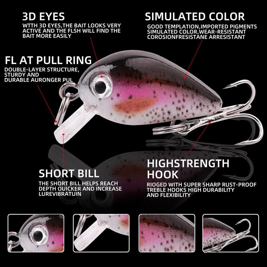 Foreign Trade Live Bait Plastic Chubby Type 1.5G Mini Bait Box with Hooks Fishing Lure Set