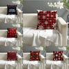 Snowflake-Themed Winter Home Decor Pictures Pillow Case Linen Pillow Case Sofa Home Decor Cushion Cover Cushion Cove