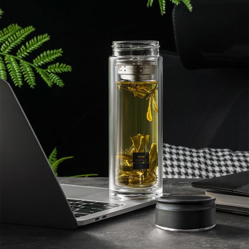 

Corning Black Samurai Double-Layer Glass Cup 400ml