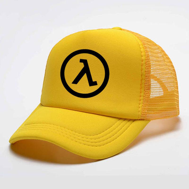 Fashion Casual Half Life Game Logo Print Baseball Caps Unisex Women Parentchild Hats Mesh Visor Outdoor Sun Hat Adjustable Caps