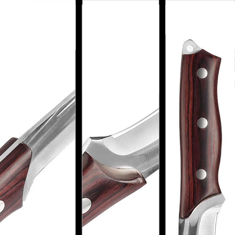 Handmade Forged Boning Knife Kitchen Knives Full Tang Wood Handle Meat Cleaver Chef Knife Slicing Fish Knife Cooking Tools