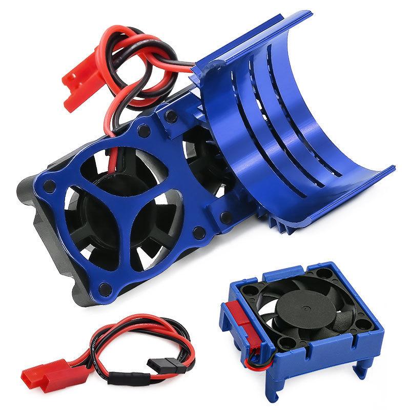 Traxxas VXL-3S için Yükseltilmiş Soğutma Fanı ve Soğutucu Seti, Slash Rustler Bandit Stampede 2WD 4X4 için Verimli Motor ESC Soğutucu