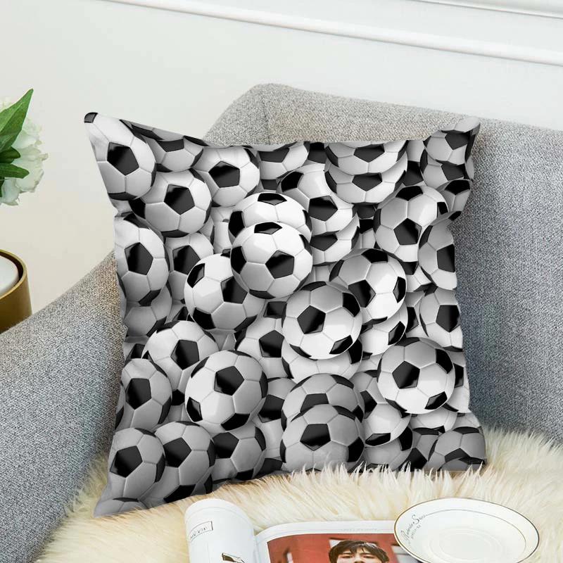 Pillow Decorative Pillowcase Home Basketball Soccer Car Sofa Cushion Cover