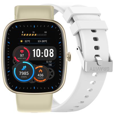 Smartwatch Unisex Gravity Gt18-8 - Bluetooth Calls, Extra Strap (Sg036H)