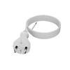 Przewód Przyłączeniowy Kabel Z Wtyczką Prostą 4M 2X1Mm2 Typ E Biały