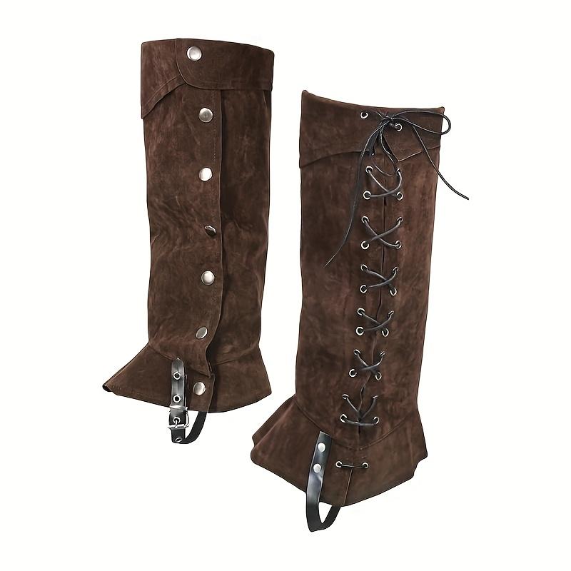 Medieval Pirate Boots Gabriel Sudes Boot Covers Renaissance Gaiters Shoe Covers for Halloween Cosplay Party Stage Props