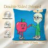 Cartoon Apple And Onion Cushion Cover 1Pcs Decorative Covers Soft Cushion Case For Sofa Couch Decor 40X40 45X45 Pillowcases