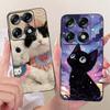 For Motorola Signature 6.8'' Case Cute Cat Cartoons Pattern Soft Silicone TPU Funda For MotoX70 Air Pro Signature Back Covers