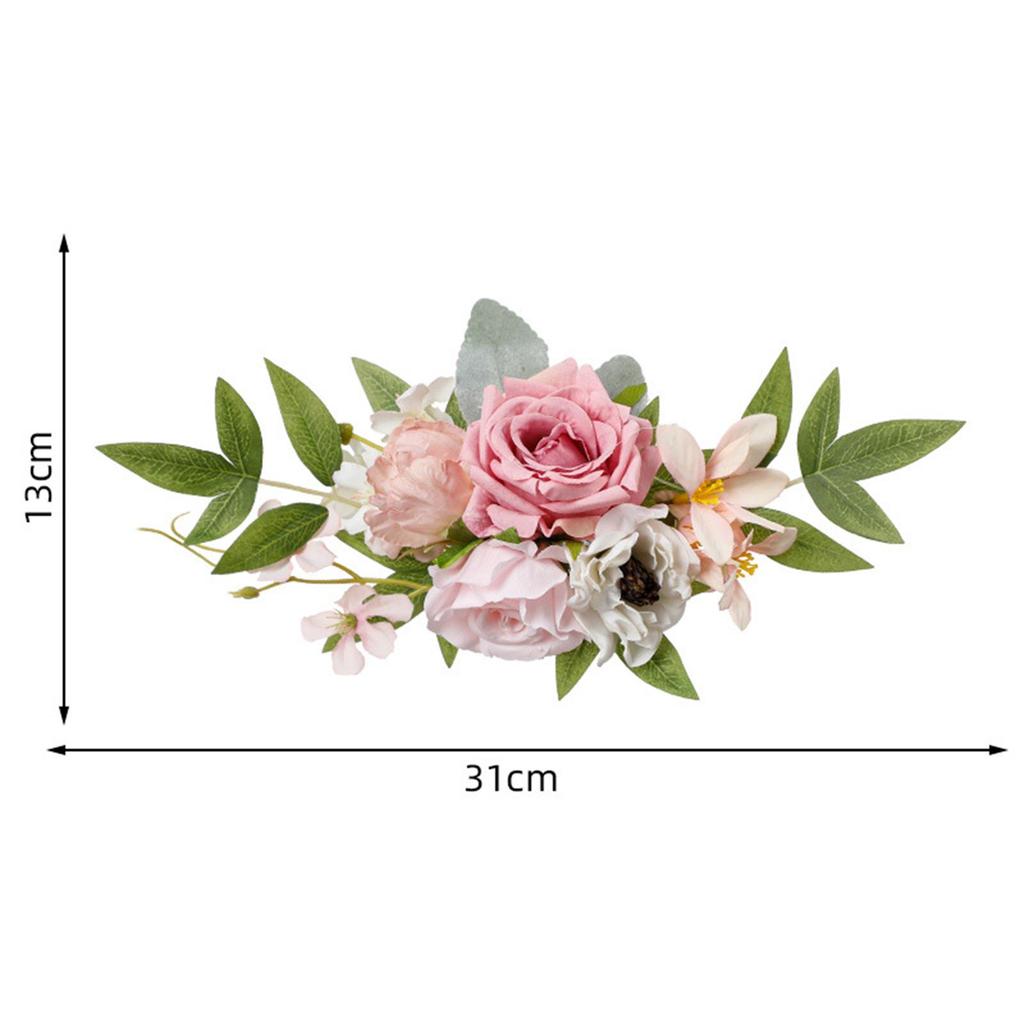 PEW Flowers Wedding Ceremony Aisle Durable Chair Back Flower Chair Decorations for Party Concerts Engagement Holidays Ceremony