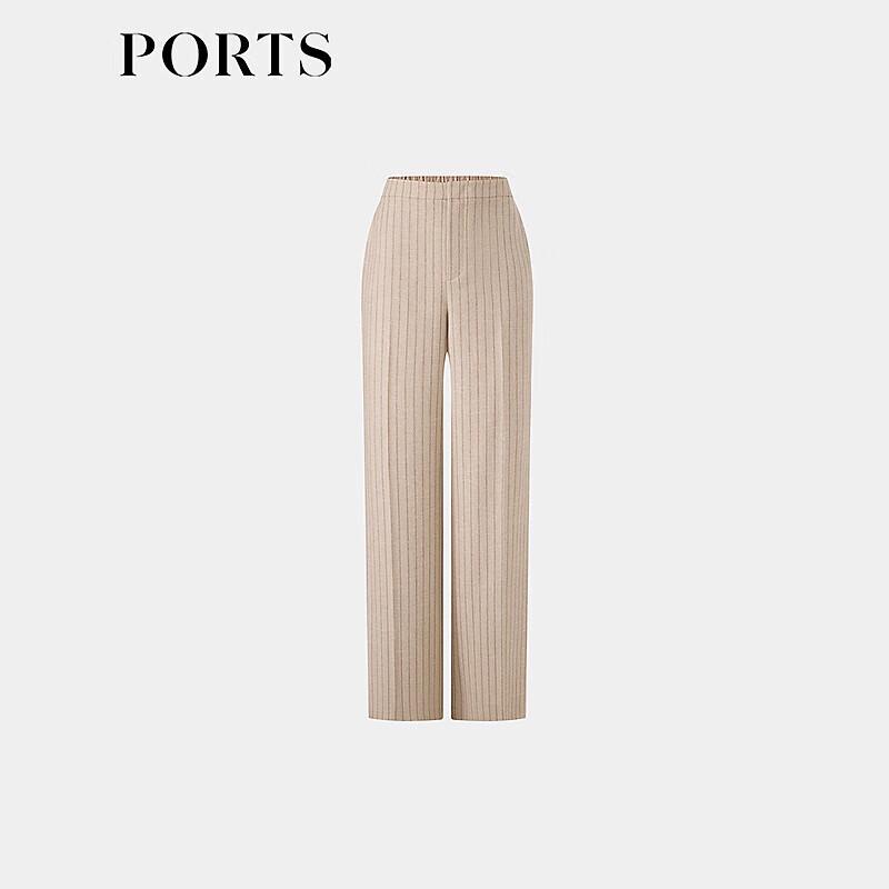PORTS Women's 2025 Spring Striped Wide-Leg Pants