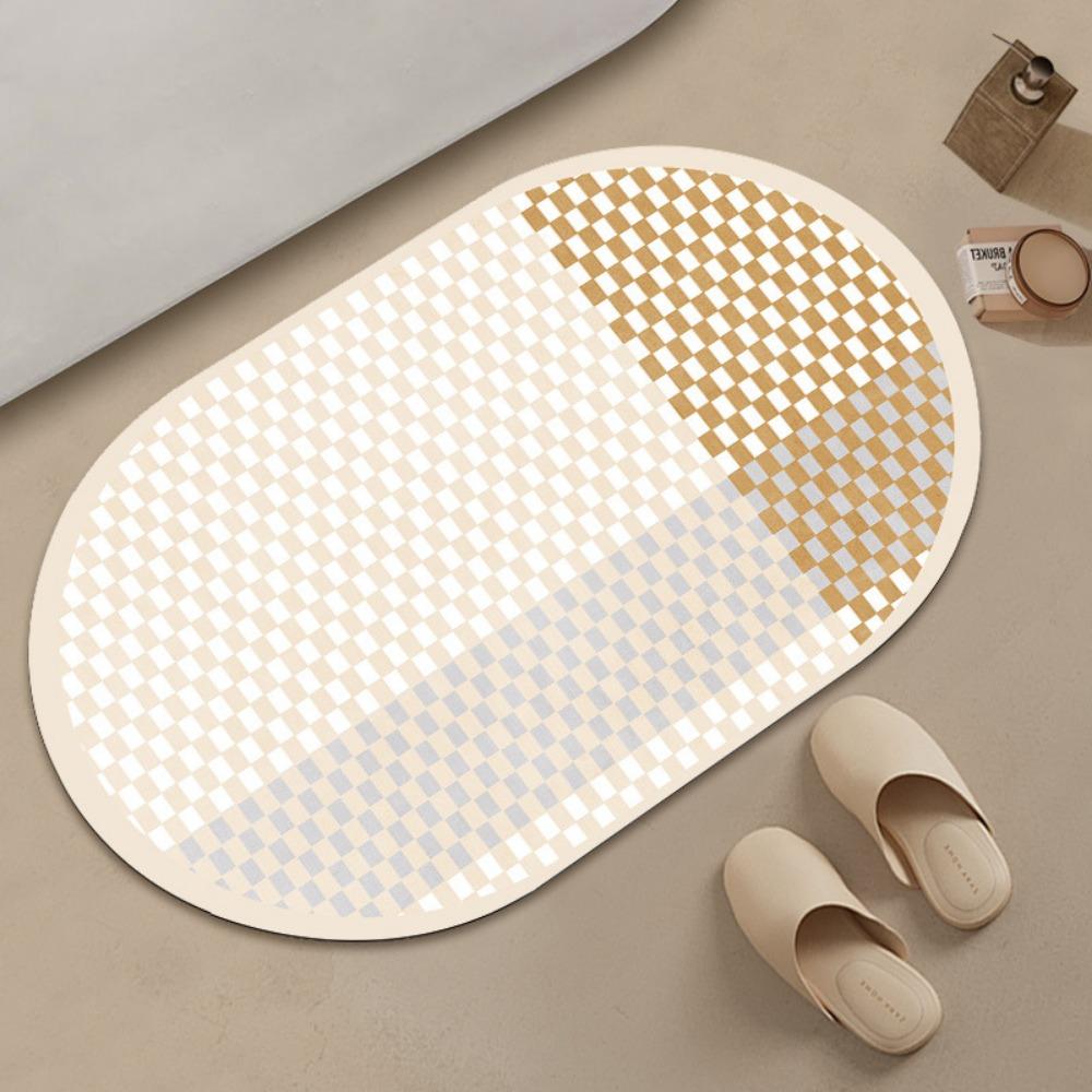 

Japanese-style Bathroom Diatom Mud Floor Mat Water-absorbing Non-slip Foot Carpet 40*60cm