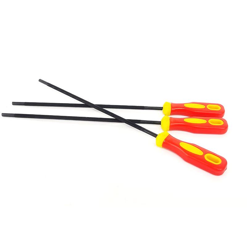 Round Chainsaw File Tool Set with Handle - Sizes 4.0/4.8/5.5