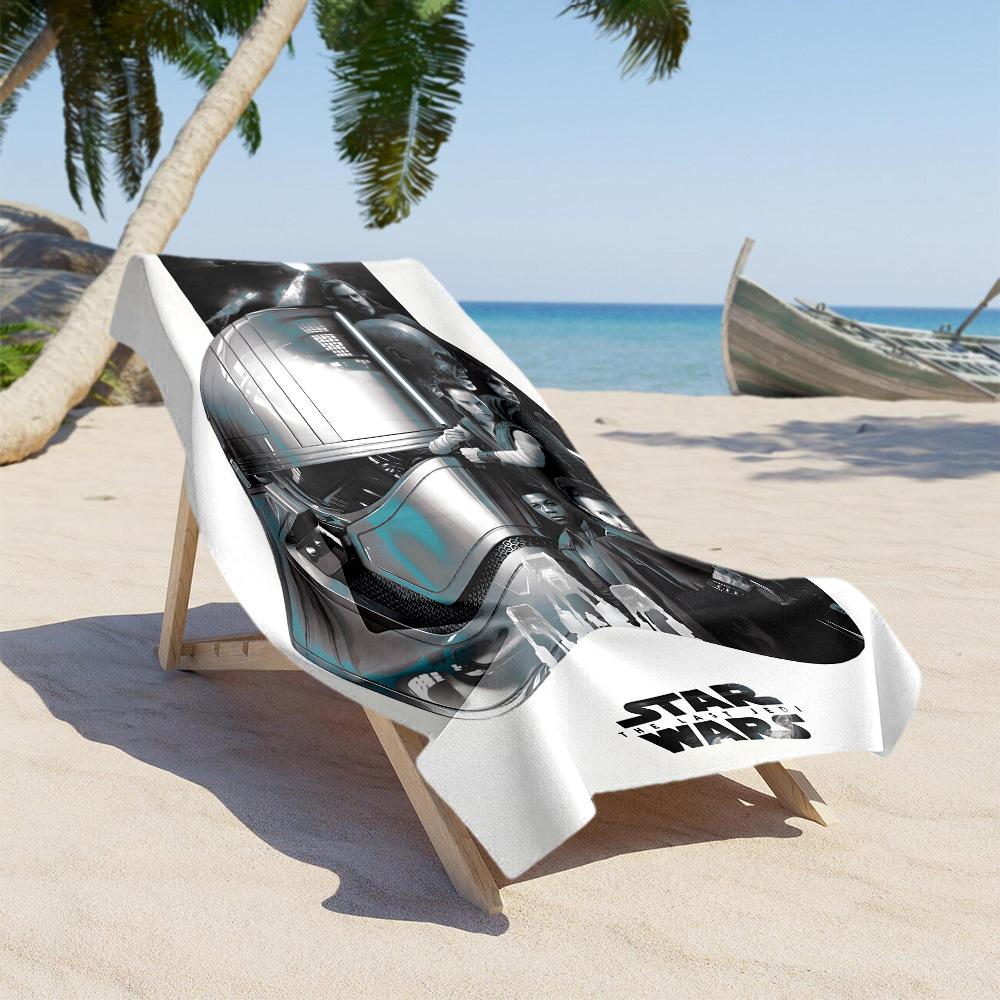 Star Wars Beach Towel Soft Durable Quick-Dry Comfortable Lightweight Suitable for Sports, Travel, Swimming, Yoga, Bathroom, Beach, And Pool