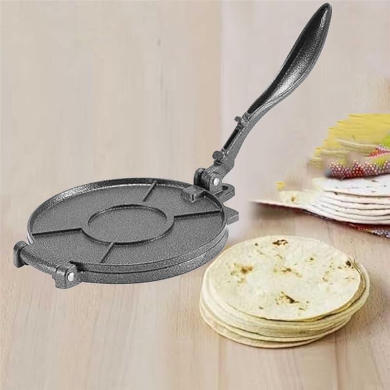 A84E-Macchina per Tortillas Manuale Impasto di Farina di Mais per Roti Fatti in Casa Chapati Empanada Ravioli Pressa per Pasticceria