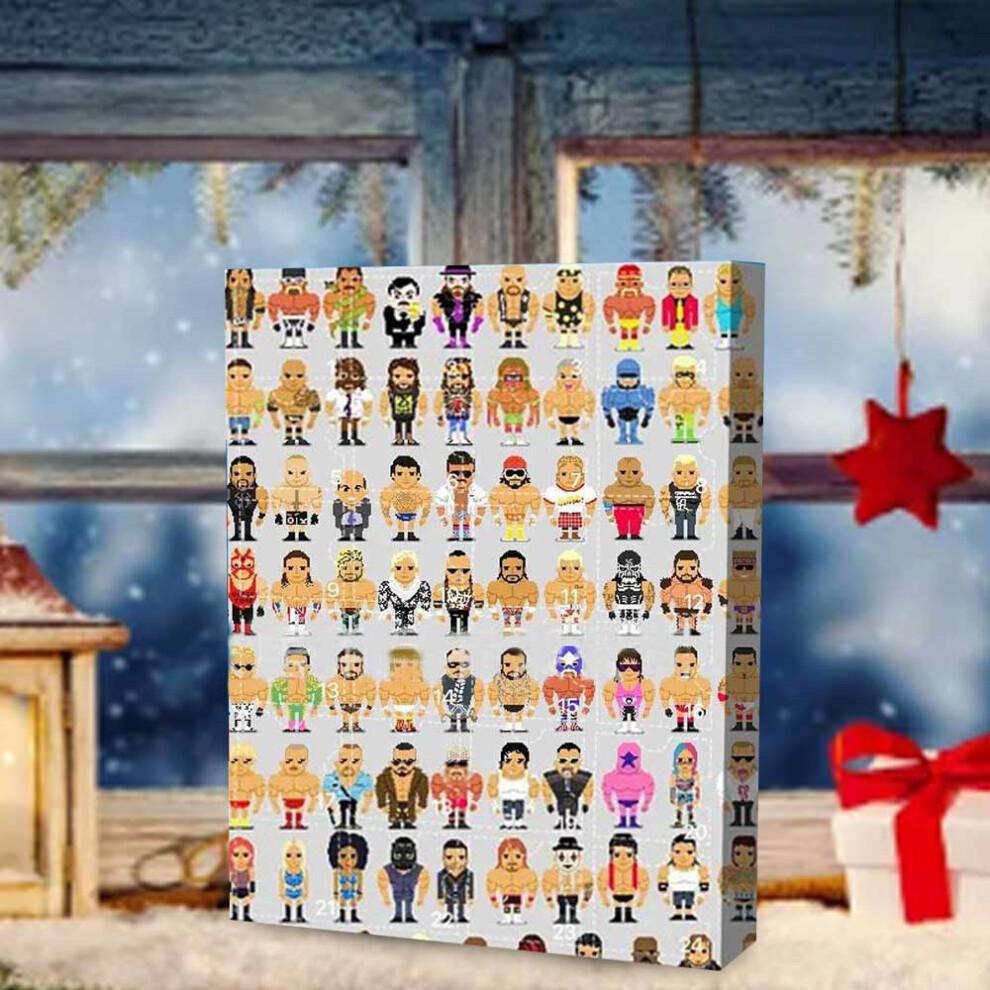WWE Advent Calendar: 24-Piece Acrylic Blind Box Collectibles – Exclusive Christmas Gift for WWE Fans