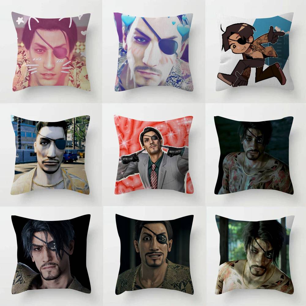 Anime Goro Majima Yakuza Meme Pillow Cover Sofa Cushion Cover Home Room Decoration Children Gift