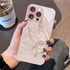 Butterfly wing design tempered glass phone case suitable for iPhone 17 16 15 14 13 12 11 Pro Max Plus shockproof back cover
