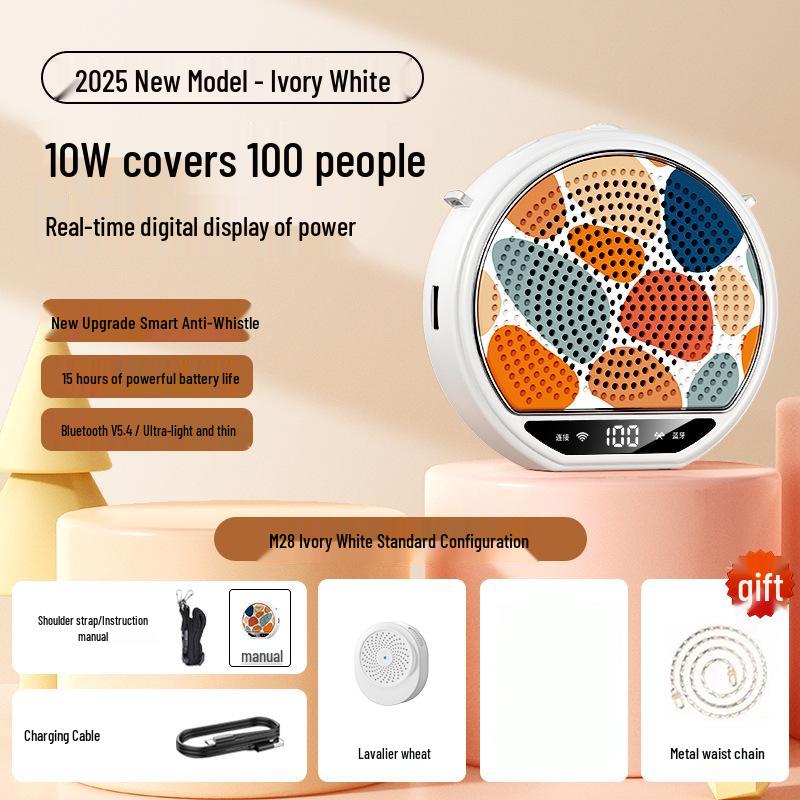 2026 Wireless Lavalier Mic & High Volume Portable Speaker for Teachers